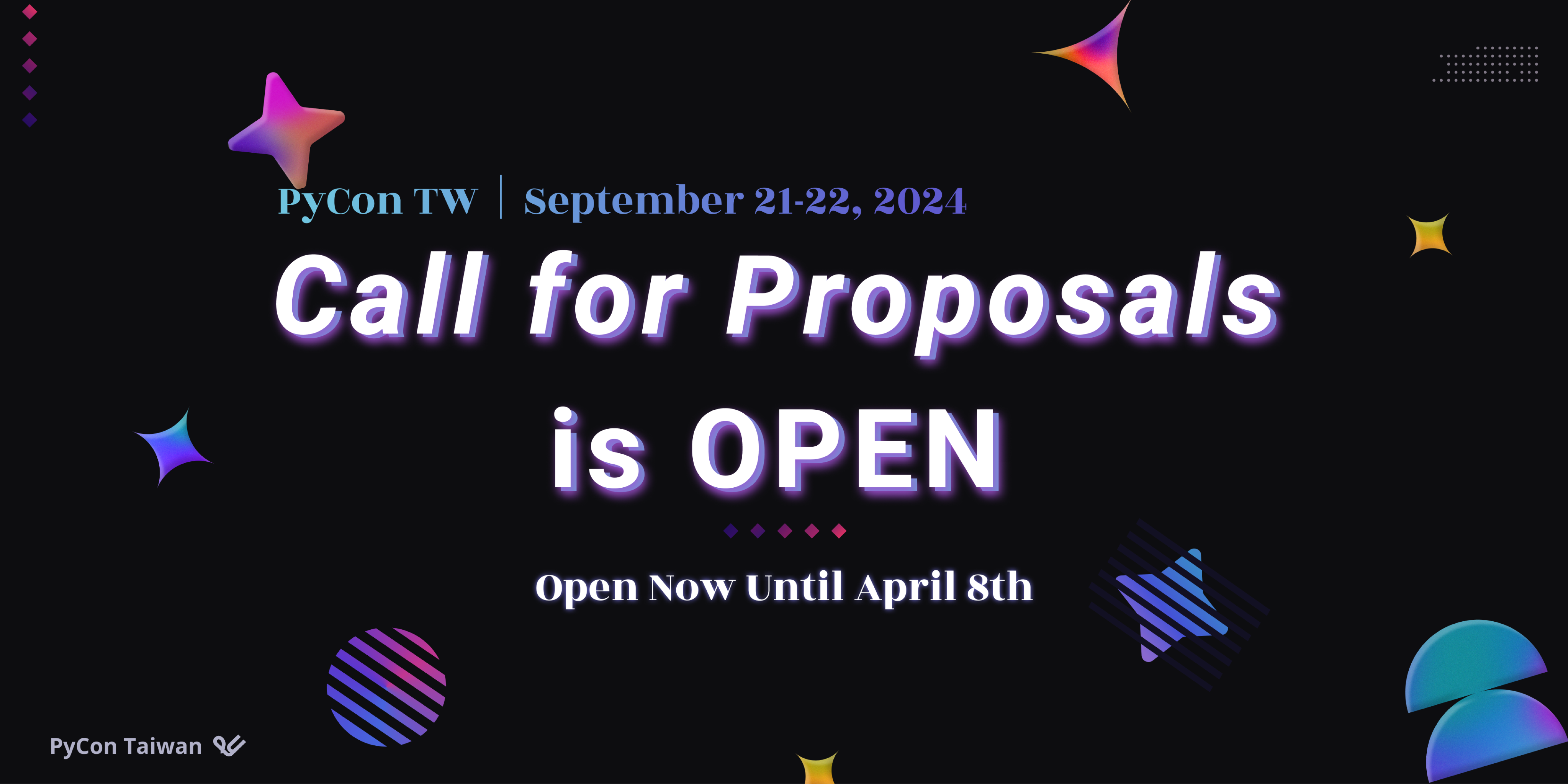 PyCon TW 2024 Call for Proposal
